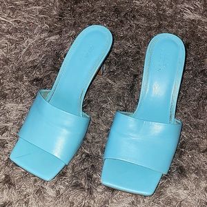 Blue ASOS mules sz 9